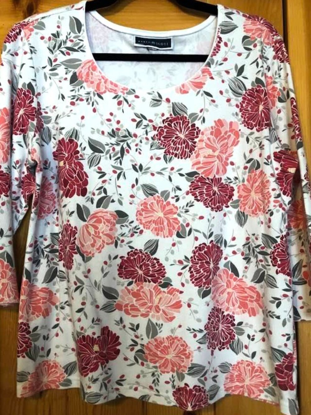 Karen Scott Scoop Neck Tee XL